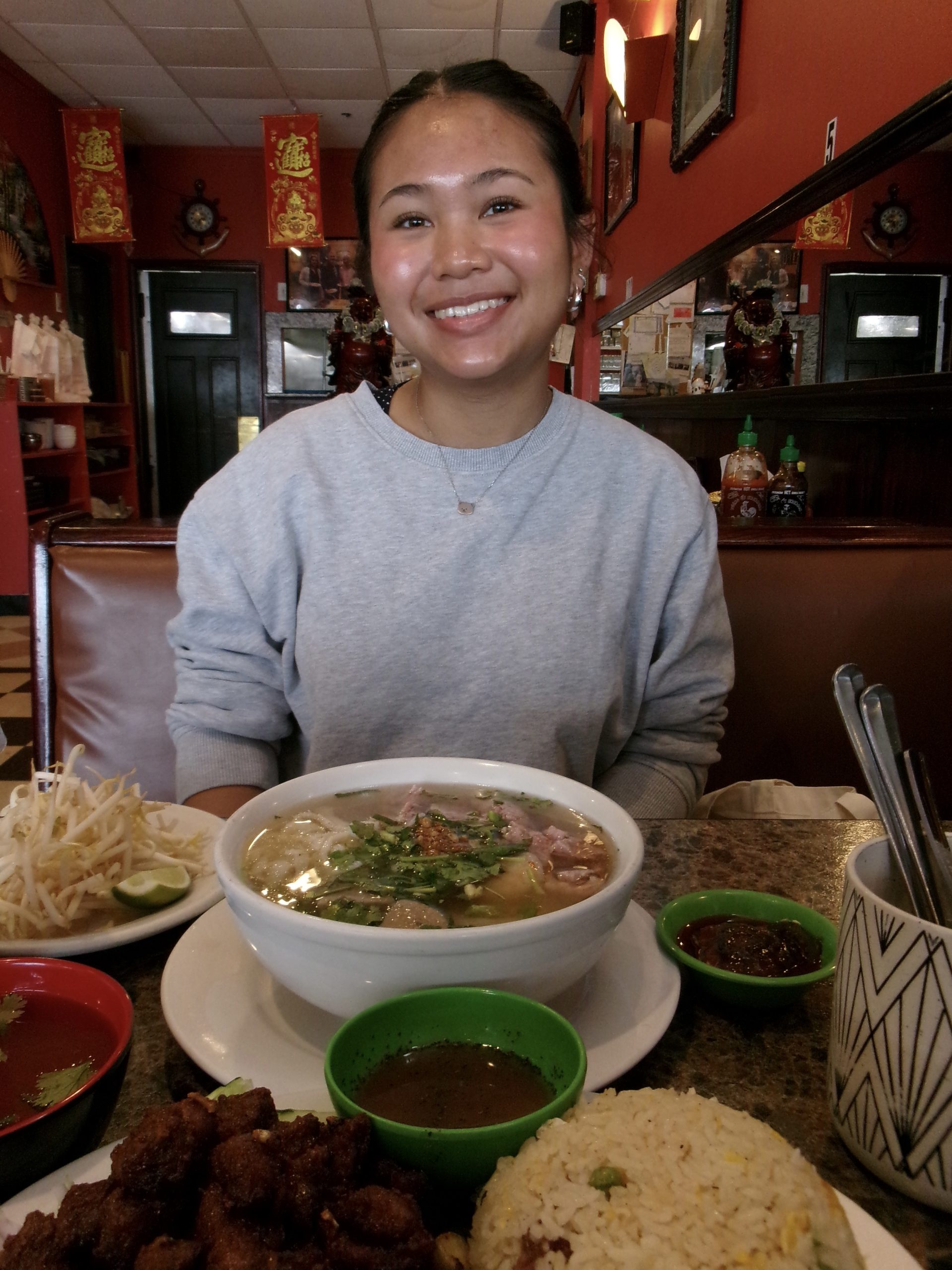 A picture of me at a Cambodian restaurant in Lowell, MA. 